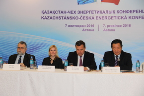 Minister of Industry and Trade Jan Mládek presented the potential of Czech industry and the power industry sector at the Kazakhstan – Czech energy conference today